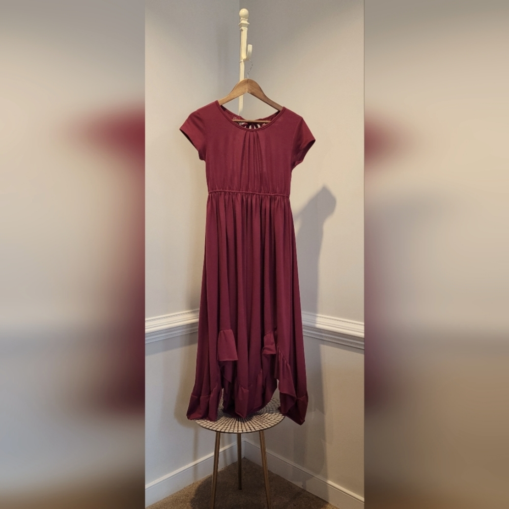 JOYFOLIE BRAELYN DRESS IN DEEP PLUM